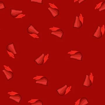 Seamless pattern silk red dreapery cartoon vector Stock Illustration