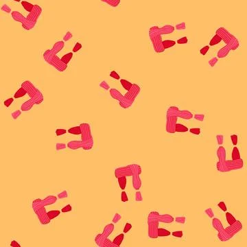 Seamless pattern silk scarf kid cartoon vector イラスト素材