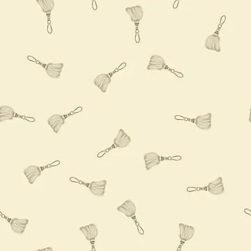 Seamless pattern silk tassel rope cartoon vector Stockillustratie
