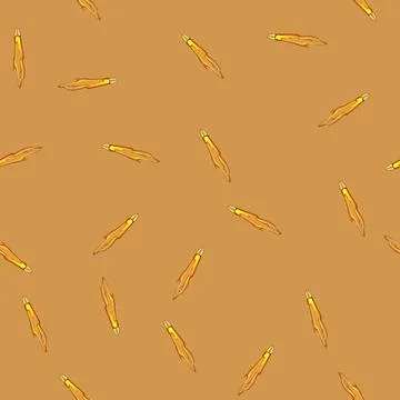 Seamless pattern silver bullet flying cartoon vector Stock Illustration