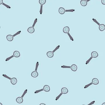 Seamless pattern silver shower head cartoon vector 스톡 일러스트