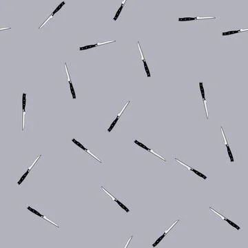 Seamless pattern silverware knife cartoon vector Stock Illustration