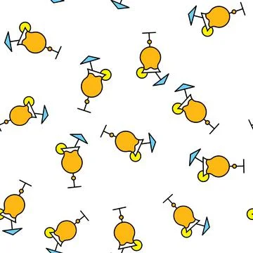 Seamless pattern of simple abstract alcoholic cocktails with juice, small umb Stock Illustration