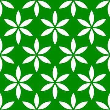 Seamless pattern with simple floral, flower motif Stock Illustration