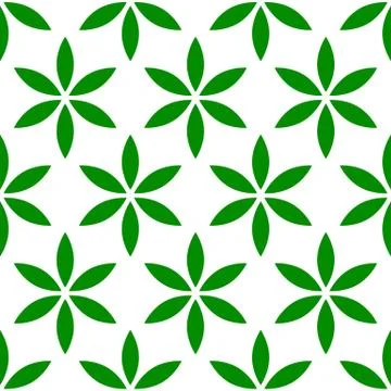Seamless pattern with simple floral, flower motif Stock Illustration