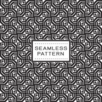 Seamless pattern with simple geometric concept. Endless pattern on background. Stock Illustration