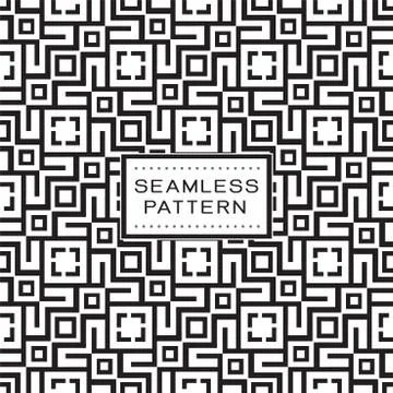 Seamless pattern with simple geometric concept. Endless pattern on background. Stock Illustration