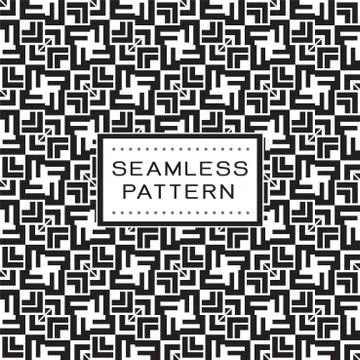 Seamless pattern with simple geometric concept. Stock Illustration