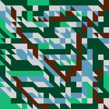 Seamless pattern of simple geometric objects Stockillustratie