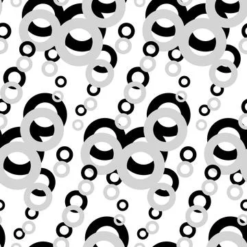 Seamless pattern of simple geometric shapes in dark hues. Abstract background Stock Illustration