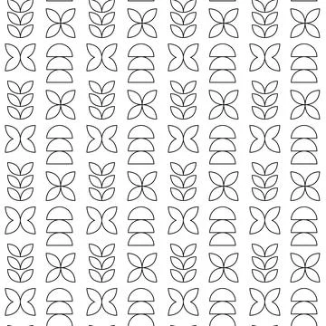 Seamless pattern of simple geometric shapes. Vector illustration イラスト素材