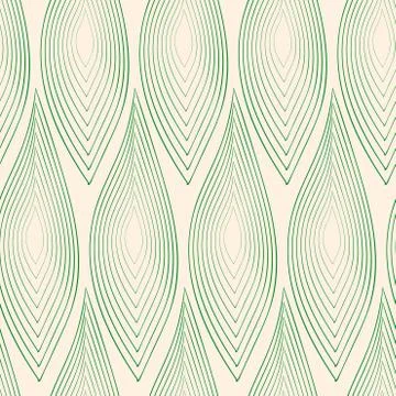 Seamless pattern with simple green abstract leafs 스톡 일러스트