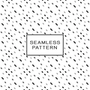 Seamless pattern with simple line geometric concept on white background. Stock Illustration