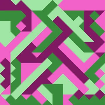 Seamless pattern of simple objects in colors イラスト素材