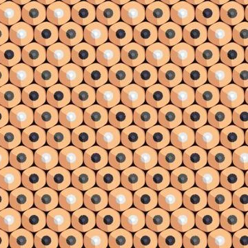 Seamless pattern of simple pencils for drawing. Stock Illustration