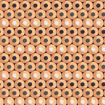 Seamless pattern of simple pencils for drawing. Stock Illustration