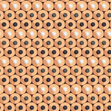 Seamless pattern of simple pencils for drawing. Stock Illustration