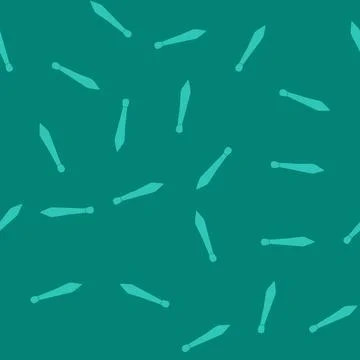 Seamless pattern simple teal necktie representing formal business wear Stockillustratie