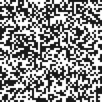 Seamless pattern, simulated QR code, for background, banner, screen saver, de Stock Illustration