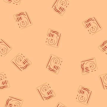 Seamless pattern simulation suture practice pad cartoon vector Stockillustratie