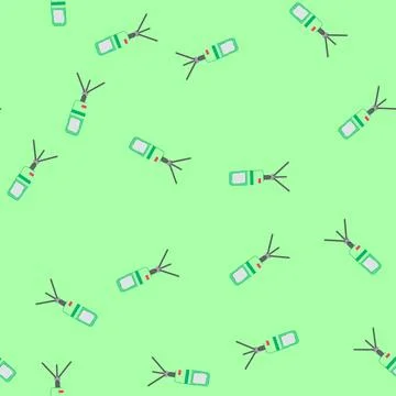 Seamless pattern sing microphone music cartoon vector イラスト素材