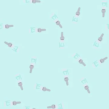 Seamless pattern sinus nasal spray bottle cartoon vector Stock Illustration