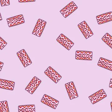 Seamless pattern sisal area rug cartoon vector 스톡 일러스트