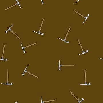 Seamless pattern site masons hammer cartoon vector Stock Illustration