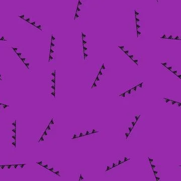 Seamless pattern skeleton halloween garland cartoon vector イラスト素材