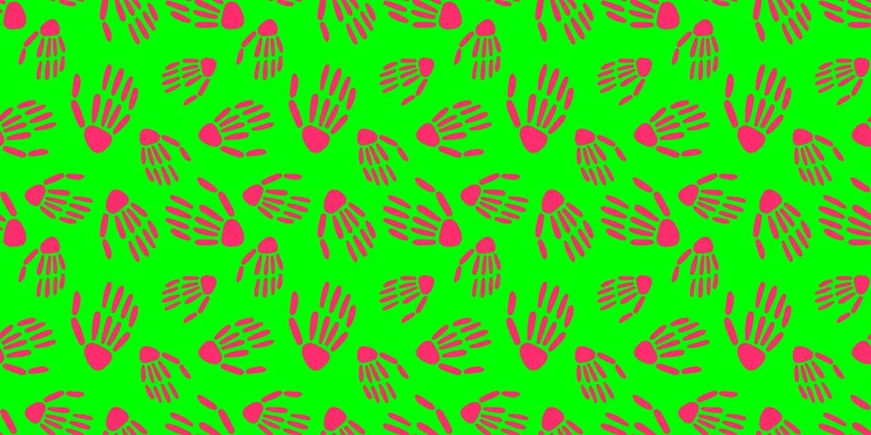 Seamless pattern of Skeleton hands.Vector Stock Illustration
