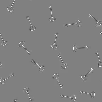 Seamless pattern Skeleton key unlock solution access security concept イラスト素材