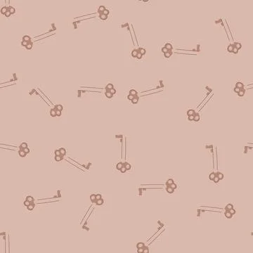 Seamless pattern skeleton key unlocking abstract access and security solution Stockillustratie