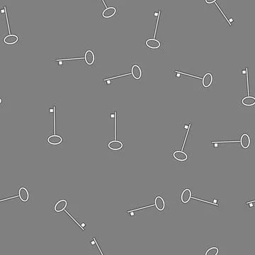 Seamless pattern Skeleton key unlocking access and opportunity concept イラスト素材