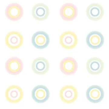 Seamless pattern with sketch circles. Vector colorful pattern of circles Stock Illustration