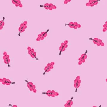 Seamless pattern sketch tree doodle flat cartoon vector イラスト素材