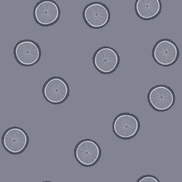 Seamless pattern sketch wheel bike cartoon vector イラスト素材