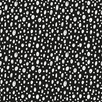 Seamless pattern with sketched dots. イラスト素材