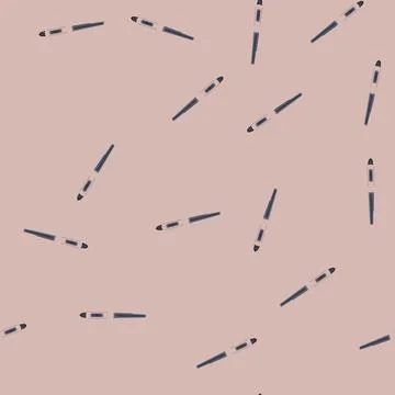 Seamless pattern sketching digital pen cartoon vector Illustrazione stock