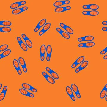 Seamless pattern skiing electric heated insoles cartoon vector Stock Illustration