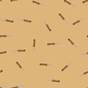 Seamless pattern skill chisel carving cartoon vector Illustration