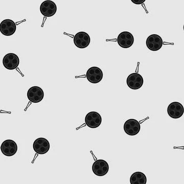 Seamless pattern skillet mini pancake pan cartoon vector 스톡 일러스트