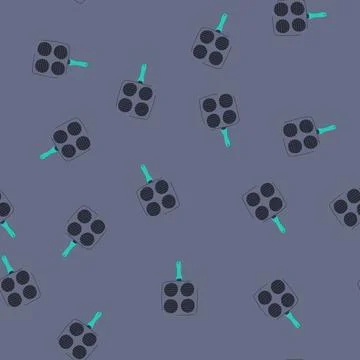 Seamless pattern skillet mini pancake pan cartoon vector Stock Illustration