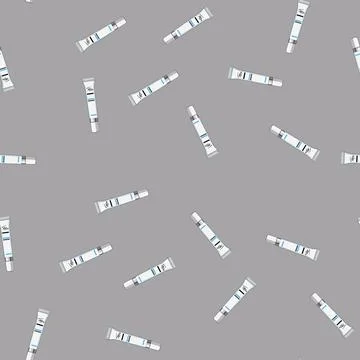 Seamless pattern skin eye cream cartoon vector color Stock Illustration