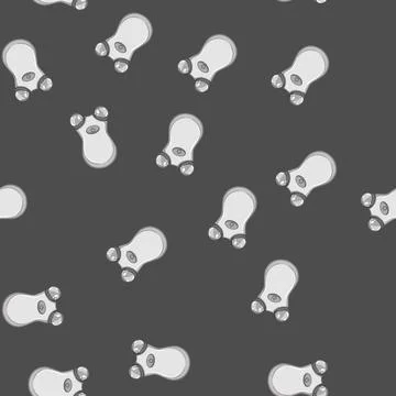 Seamless pattern skin face massager cartoon vector 스톡 일러스트