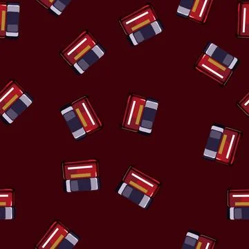 Seamless pattern skin night cream cartoon vector Illustrazione stock