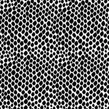 Seamless pattern skin snake, crocodile, lizard, alligator, reptile. Reptili.. 库存插图