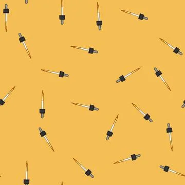Seamless pattern skincare serum dropper cartoon vector Illustrazione stock