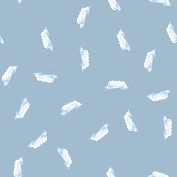 Seamless pattern sky cloud cartoon vector 스톡 일러스트