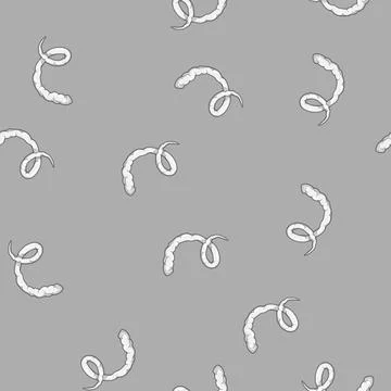 Seamless pattern sky plane smoke trail cartoon vector Stock Illustration