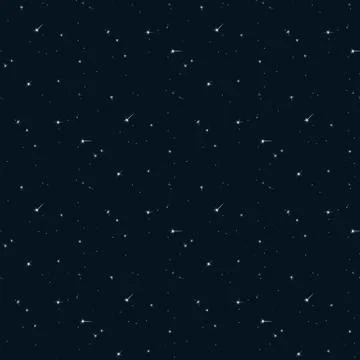 Seamless pattern sky with starlight. Stock Illustration
